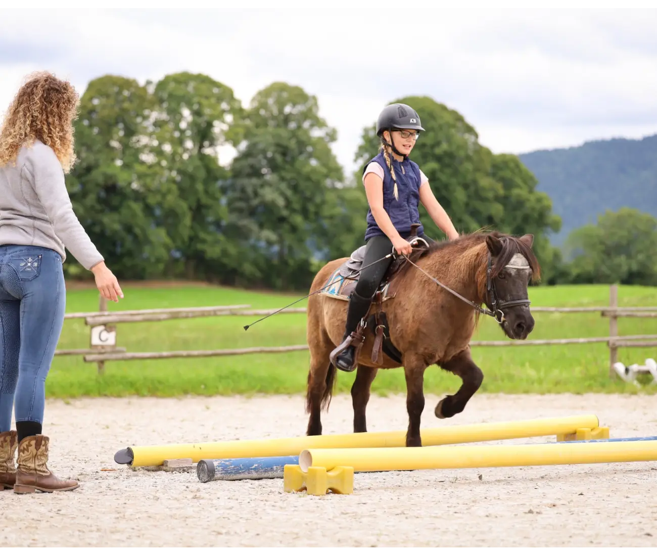 Reiten lernen in der Natur
