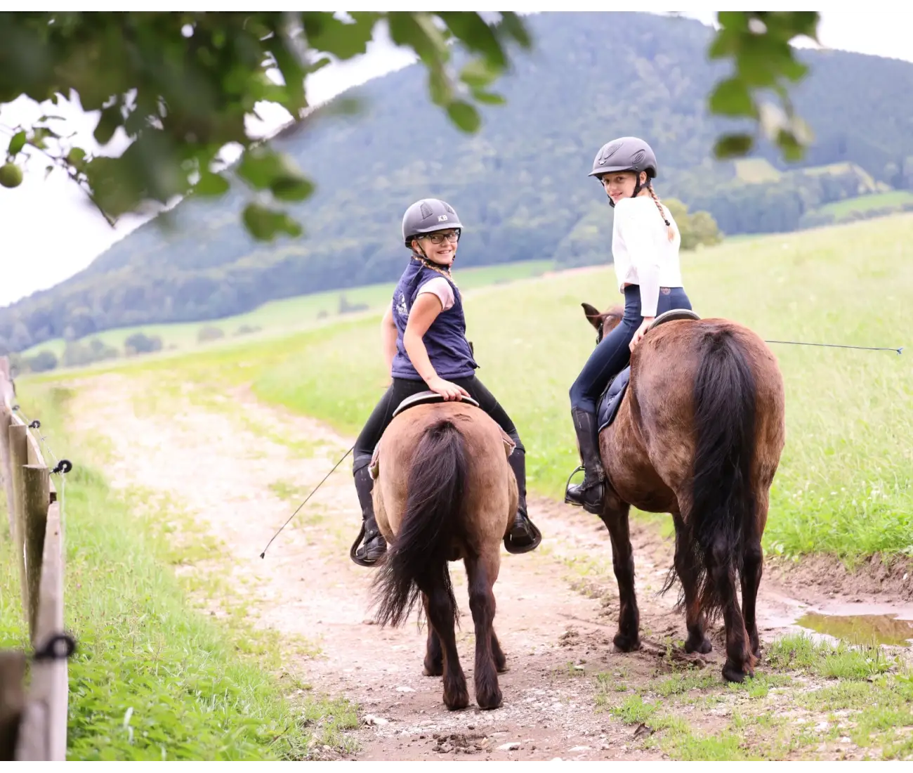 Geduldiges Pony-Training mit Begleitung